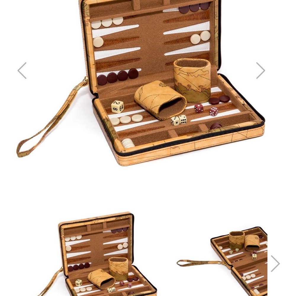 World Map Magnetic Travel Backgammon Set